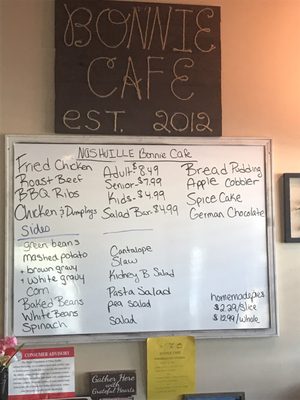 Menu photo 3 Bonnie Cafe Nashville, IL