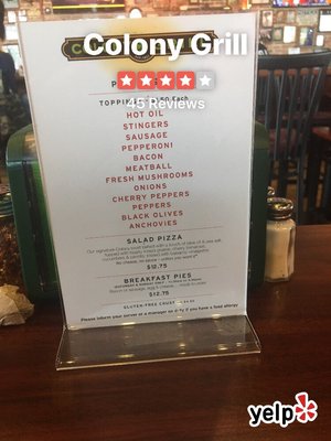 Menu photo 7 Colony Grill Port Chester, NY