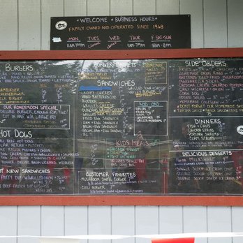 Zeke's Drive In - Menu 2021 - American Near Me - Gold Bar, Washington