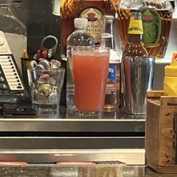 Old Town Grill - The pink drink is bartenders, attempt at a Long Island iced tea.