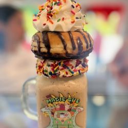 Magic Bus on Sanibel - your favorite milk shake with a donut on top