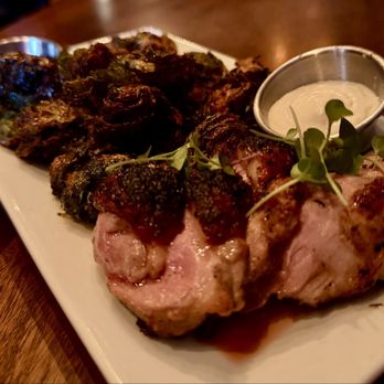 Bone and Broth - Duck breast and Crispy Brussels - Gastropubs Near Me - Asheville, North Carolina Bone and Broth - Duck breast and Crispy Brussels - Gastropubs Near Me - Asheville, North Carolina