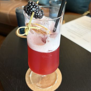 The Simon At Reston Station - Shenandoah Spritz. Mocktail with non-alcoholic gin alternative - New American Near Me - Reston, Virginia The Simon At Reston Station - Shenandoah Spritz. Mocktail with non-alcoholic gin alternative - New American Near Me - Reston, Virginia