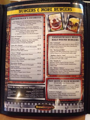 Menu photo 7 BrewBurgers Back Porch Venice, FL