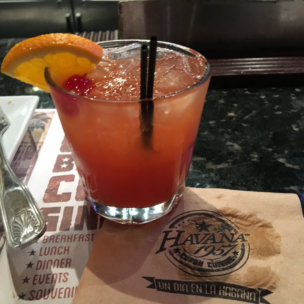 Rum Punch at Havana 1957 Brickell Restaurant