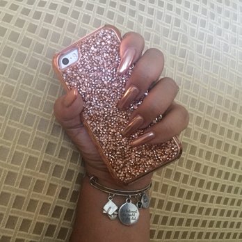 Kims Studio Nails - Chrome rose gold - Nail Salons Near Me - Highland, California Kims Studio Nails - Chrome rose gold - Nail Salons Near Me - Highland, California