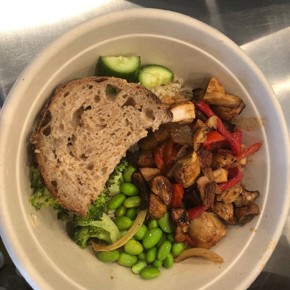 Leaf & Grain - Chicken teriyaki warm bowl - Salad Near Me - Houston, Texas Leaf & Grain - Chicken teriyaki warm bowl - Salad Near Me - Houston, Texas