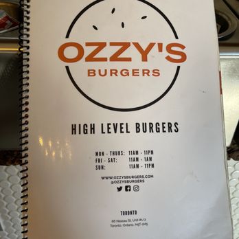 Ozzy's Burgers - Toronto - Ozzy's Burgers - menu - Burgers Near Me - Toronto, Ontario Ozzy's Burgers - Toronto - Ozzy's Burgers - menu - Burgers Near Me - Toronto, Ontario