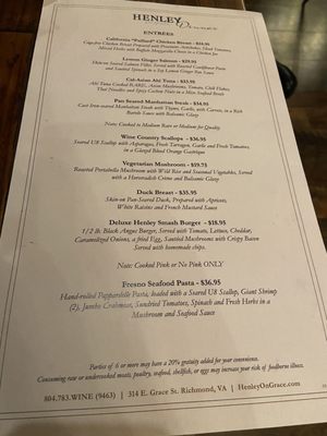 Menu photo 4 Henley on Grace Richmond, VA Menu photo 4 Henley on Grace Richmond, VA