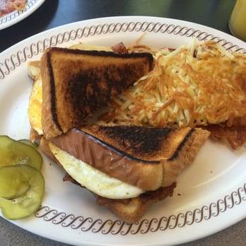 Waffle House - Bacon egg and cheese melt w/ hash browns - Diners Near Me - Acworth, Georgia Waffle House - Bacon egg and cheese melt w/ hash browns - Diners Near Me - Acworth, Georgia