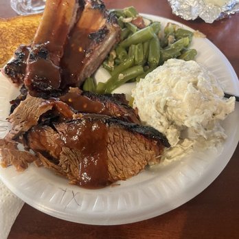 Baker's Ribs - Ribs and sliced brisket - Barbeque Near Me - Greenville, Texas Baker's Ribs - Ribs and sliced brisket - Barbeque Near Me - Greenville, Texas