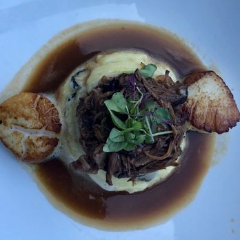 Mare - Surf & Turf appetizer with braised short rib, pan seared scallops, and truffle mashed potatoes. - Seafood Near Me - Boston, Massachusetts