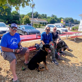 Red Rooster Drive-In - Summer lunch with cousins and the dogs - Burgers Near Me - Brewster, New York