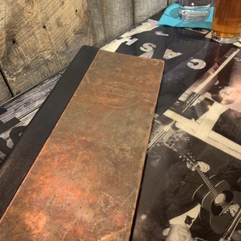 Waterloo - Table with drink menu - Burgers Near Me - Louisville, Colorado
