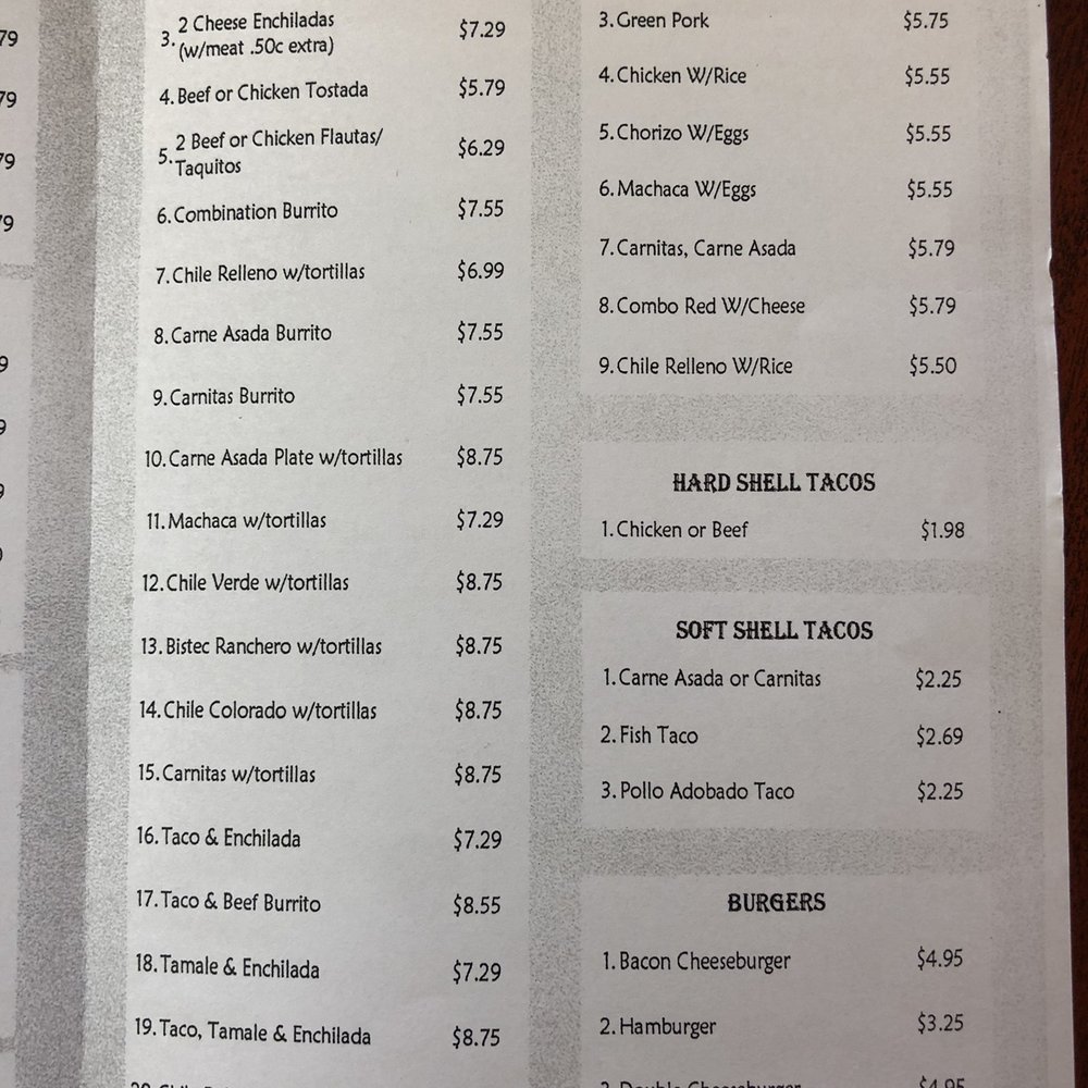 La Siesta Mexican Food - Menu as of 10.17.19 - Mexican Near Me - Orange, California La Siesta Mexican Food - Menu as of 10.17.19 - Mexican Near Me - Orange, California