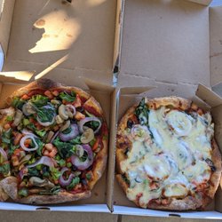 Garden Delight for the plant eater and cheese for the typical pizza patron.