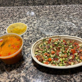 Kismet Mediterranean Grill - Red Lentil Soup & Spoon Salad - Mediterranean Near Me - Albany, New York Kismet Mediterranean Grill - Red Lentil Soup & Spoon Salad - Mediterranean Near Me - Albany, New York