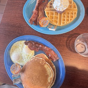 Our Place - Pancake combo and Belgium waffle plate - Breakfast & Brunch Near Me - Ocean Shores, Washington Our Place - Pancake combo and Belgium waffle plate - Breakfast & Brunch Near Me - Ocean Shores, Washington