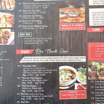 Pho Hue Oi - menu - Noodles Near Me - Torrance, California