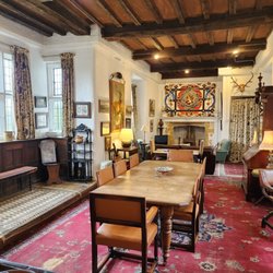 Chillingham Castle - The dining and living area of Our room