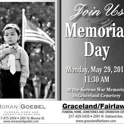 Graceland Fairlawn - Join Us Memorial Day, May 29th at 11:30 AM