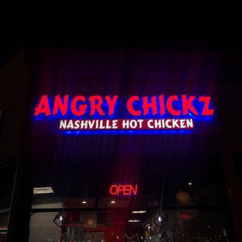 Angry Chickz - The beautiful sign - Chicken Shop Near Me - Panorama City, California