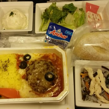 All Nippon Airways - Italian style hamburger steak - Airlines Near Me - San Francisco, California All Nippon Airways - Italian style hamburger steak - Airlines Near Me - San Francisco, California