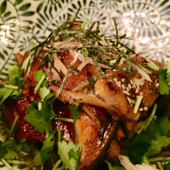 Iyasare - UZAKU: grilled unagi / japanese eggplant / umami shiitake / ginger bulb / tamari rice vinegar - Japanese Near Me - Berkeley, California