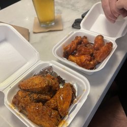 J Wings - 6 lemon pepper hot wings & 6 mild wings