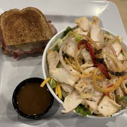 McAlister's Deli - Half pastrami Rueben & half Savanna salad.