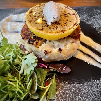 Salt + Charcoal - Salt and Charcoal Crab Cake - Japanese Near Me - Brooklyn, New York Salt + Charcoal - Salt and Charcoal Crab Cake - Japanese Near Me - Brooklyn, New York