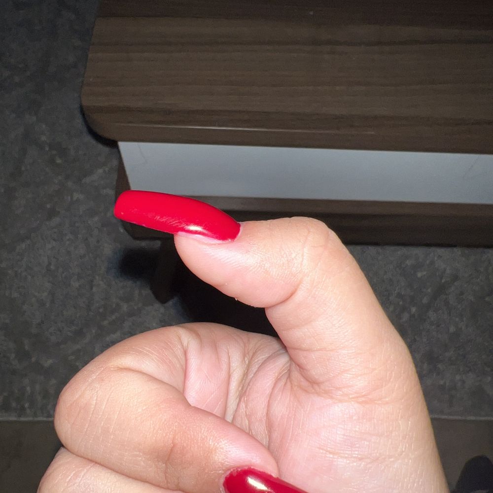 Perla's Nails - the polish doesn't go all the way to the end of the nail - Nail Salons Near Me - Orlando, Florida