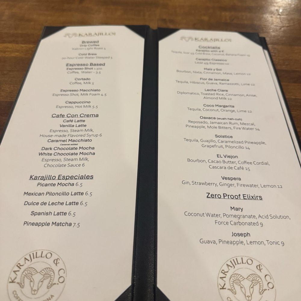 Karajillo & Co - Menu - Coffee & Tea Near Me - Reno, Nevada Karajillo & Co - Menu - Coffee & Tea Near Me - Reno, Nevada
