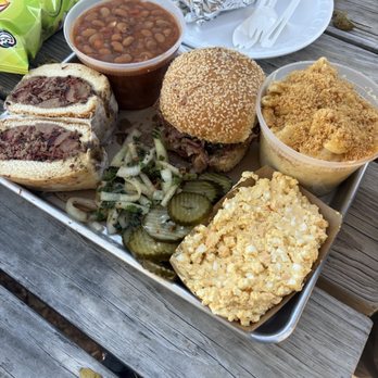 2M Smokehouse BBQ - Chopped Brisket, Egg Salad, Pinto Beans, Chicharoni Macaroni!! - Barbeque Near Me - San Antonio, Texas 2M Smokehouse BBQ - Chopped Brisket, Egg Salad, Pinto Beans, Chicharoni Macaroni!! - Barbeque Near Me - San Antonio, Texas