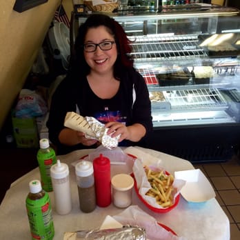 Mr Falafel - Tina and I, sampling the tasty wraps and garlic fries! - Falafel Near Me - Morgan Hill, California Mr Falafel - Tina and I, sampling the tasty wraps and garlic fries! - Falafel Near Me - Morgan Hill, California