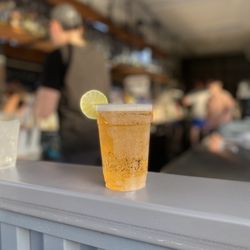 Amante Tacos & Spirits - Pacifico at the bar