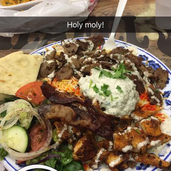 Falafel Corner - Combination plate with a side of Halal Bacon - Mediterranean Near Me - Sacramento, California