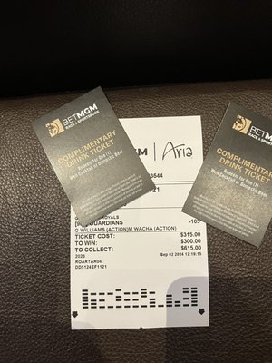 BetMGM Sportsbook at ARIA by null