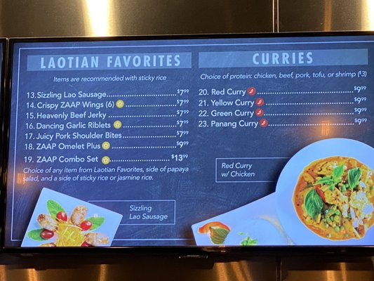 Menu photo 3 Zaap Kitchen Lao & Thai Street Eats Dallas, TX Menu photo 3 Zaap Kitchen Lao & Thai Street Eats Dallas, TX