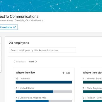 ConnectTo Communications - Entire company has 20 employees as they state on LinkedIn.  In which only 8 in US. - IT Services & Computer Repair Near Me - Glendale, California