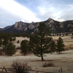 View from our cabin at Black Canyon Inn