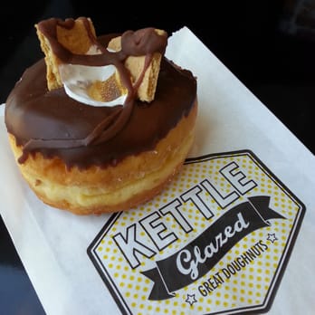 Kettle Glazed Doughnuts - Smores donut with lots of marshmallow filling! - Donuts Near Me - Hollywood, California