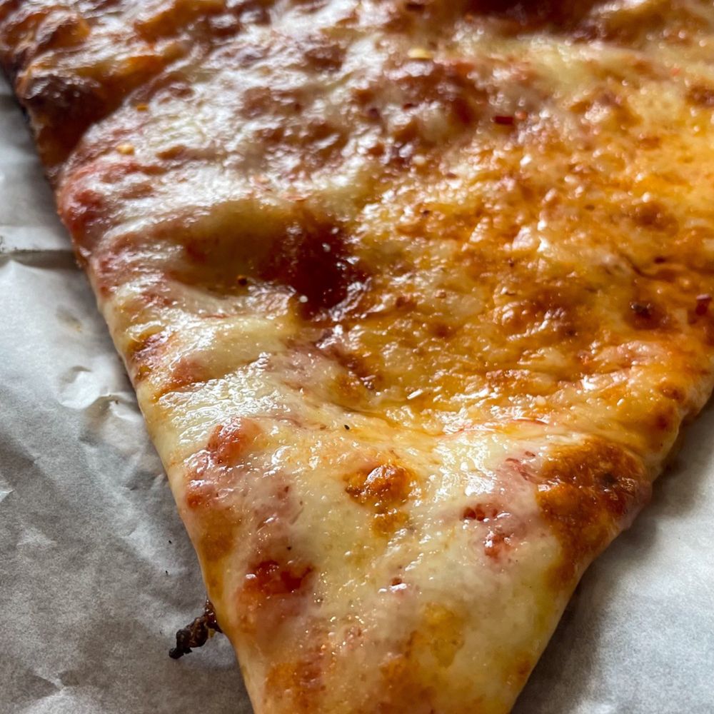 Sauce and Soda - The "Rita" slice (plain cheese slice): tomato, mozzarella, and basil - Pizza Near Me - Brooklyn, New York Sauce and Soda - The "Rita" slice (plain cheese slice): tomato, mozzarella, and basil - Pizza Near Me - Brooklyn, New York