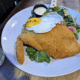 It is a nice place. Like in Munich, Germany. I enjoyed a yummy chicken schnitzel there! They serve it with tasty salad. It is a nice place. Like in Munich, Germany. I enjoyed a yummy chicken schnitzel there! They serve it with tasty salad.
