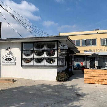 The Merchant - Street (side) view as you're walking up to the front door - Coffee & Tea Near Me - Long Beach, California