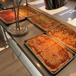 Central Café - Breakfast pizza and tomato pie