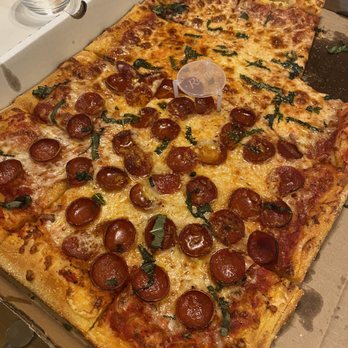 Pizzasaurus Rex - Half/half pepperoni and cheese - Pizza Near Me - Sacramento, California Pizzasaurus Rex - Half/half pepperoni and cheese - Pizza Near Me - Sacramento, California