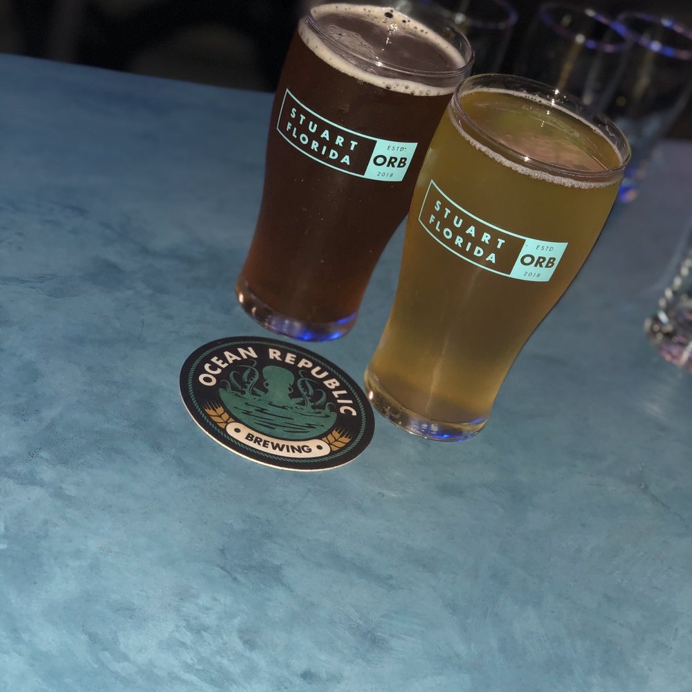 Ocean Republic Brewing - 70 foot bar, a couple of pints and a great experience. - Brewpubs Near Me - Stuart, Florida Ocean Republic Brewing - 70 foot bar, a couple of pints and a great experience. - Brewpubs Near Me - Stuart, Florida