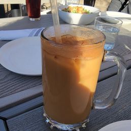 Brown Sugar. Cinnamon Oatmilk Latte