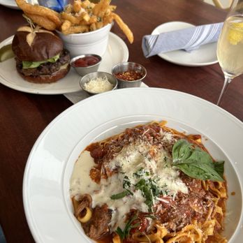 Schooners Monterey - Short Rib Bolognese and Mishima Ranch Wagyu Beef Burger - Seafood Near Me - Monterey, California Schooners Monterey - Short Rib Bolognese and Mishima Ranch Wagyu Beef Burger - Seafood Near Me - Monterey, California